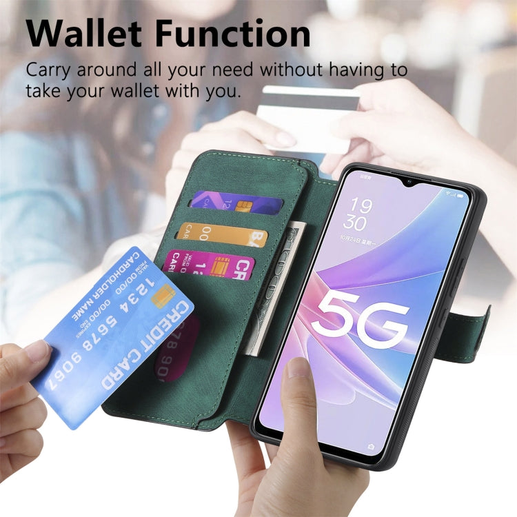 For OPPO A78 5G CaseNeo MagSafe RFID Anti-theft Retro Leather Phone Case