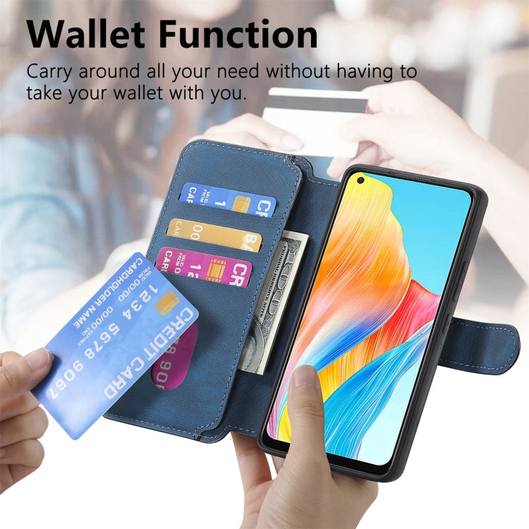 For OPPO A78 4G CaseNeo MagSafe RFID Anti-theft Retro Leather Phone Case
