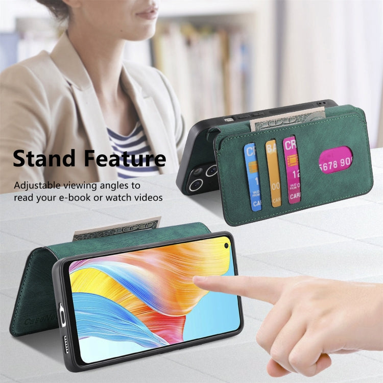 For OPPO A78 4G CaseNeo MagSafe RFID Anti-theft Retro Leather Phone Case
