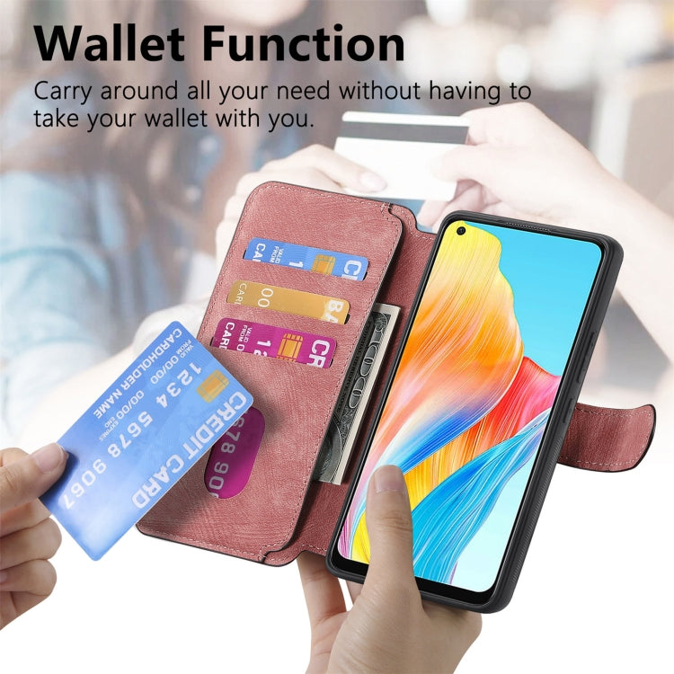 For OPPO A78 4G CaseNeo MagSafe RFID Anti-theft Retro Leather Phone Case