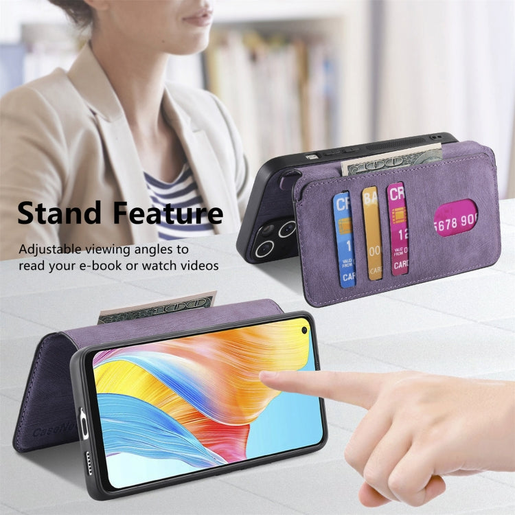 For OPPO A78 4G CaseNeo MagSafe RFID Anti-theft Retro Leather Phone Case
