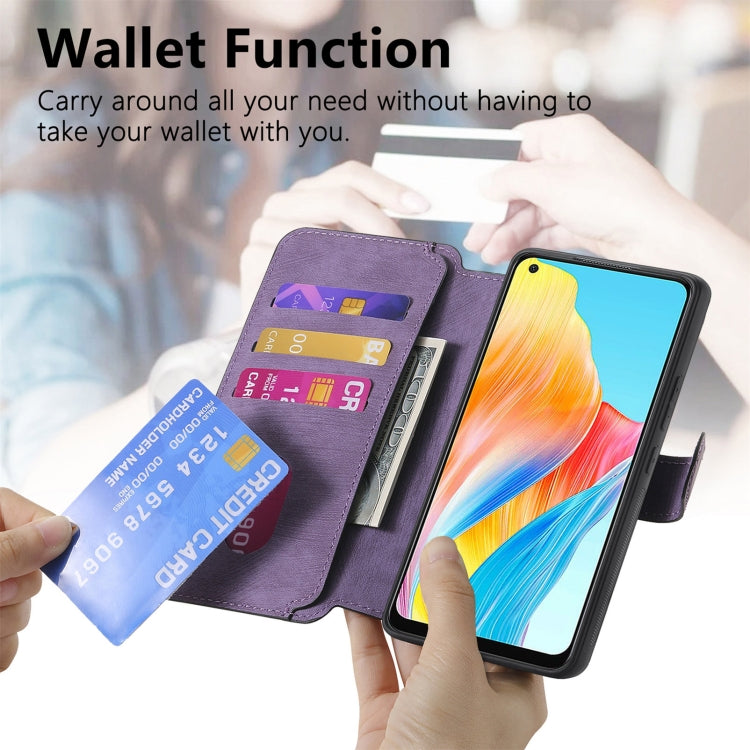 For OPPO A78 4G CaseNeo MagSafe RFID Anti-theft Retro Leather Phone Case
