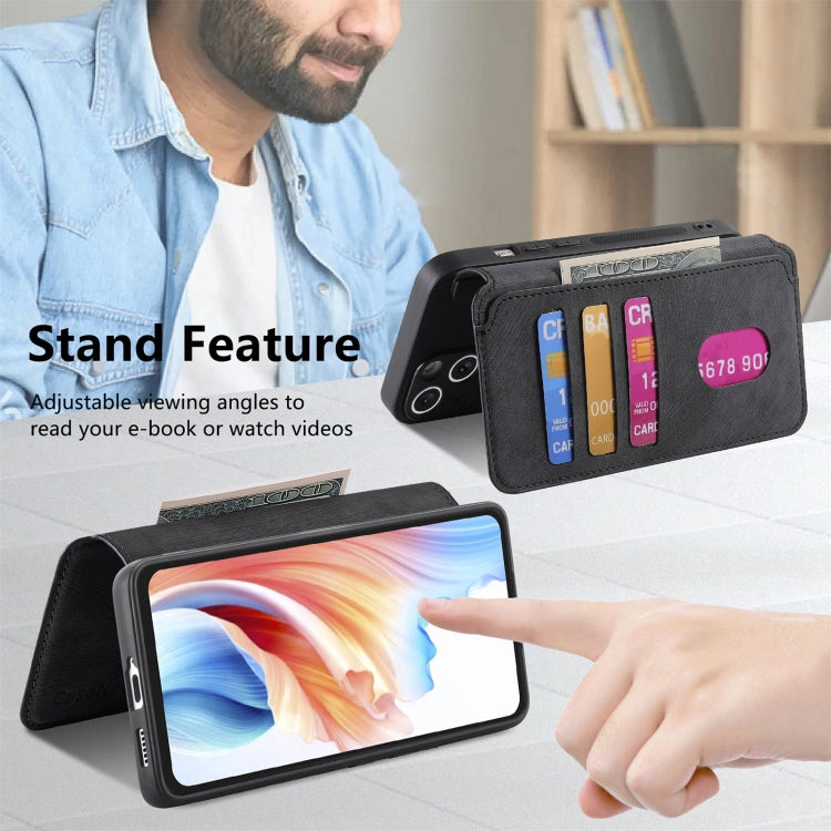 For OPPO A79 5G / A2 5G CaseNeo MagSafe RFID Anti-theft Retro Leather Phone Case