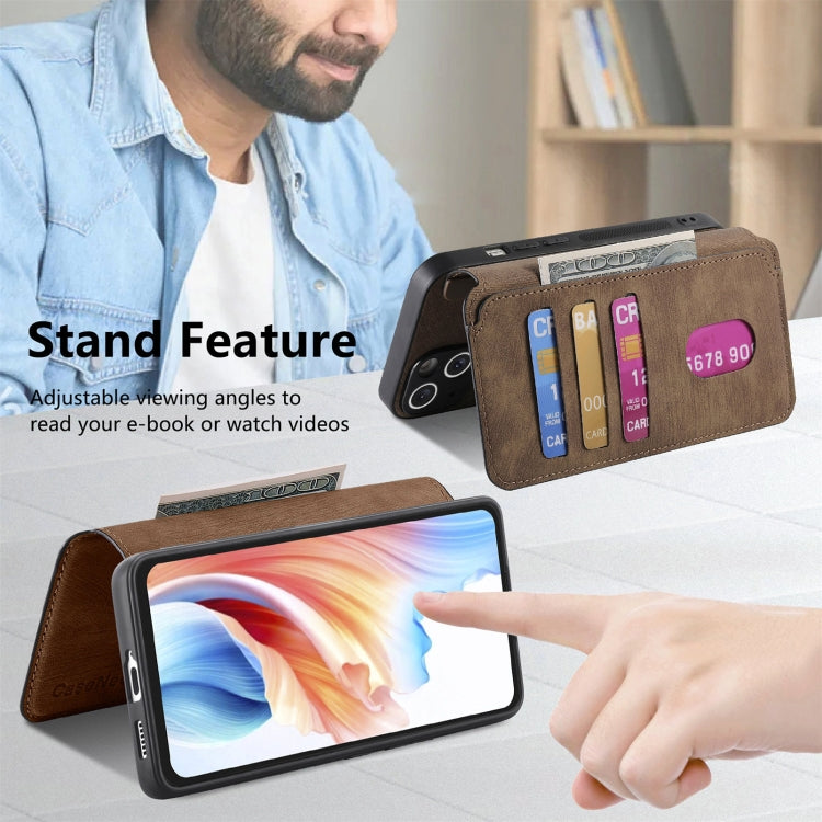 For OPPO A79 5G / A2 5G CaseNeo MagSafe RFID Anti-theft Retro Leather Phone Case