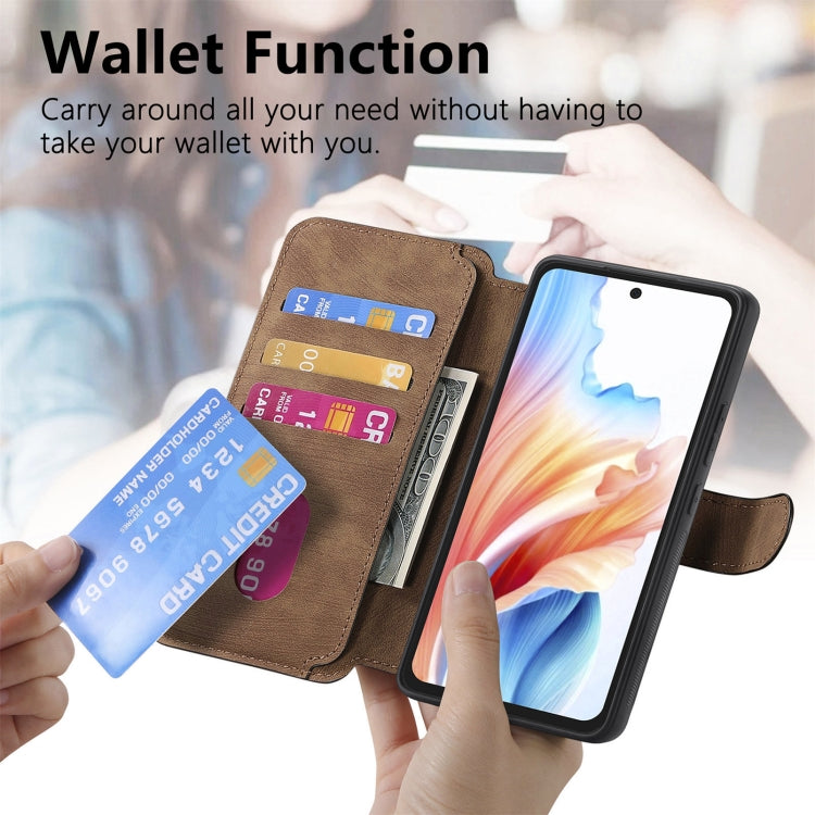 For OPPO A79 5G / A2 5G CaseNeo MagSafe RFID Anti-theft Retro Leather Phone Case