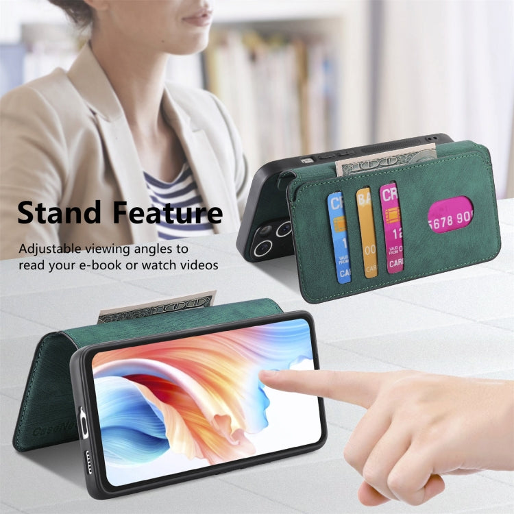 For OPPO A79 5G / A2 5G CaseNeo MagSafe RFID Anti-theft Retro Leather Phone Case
