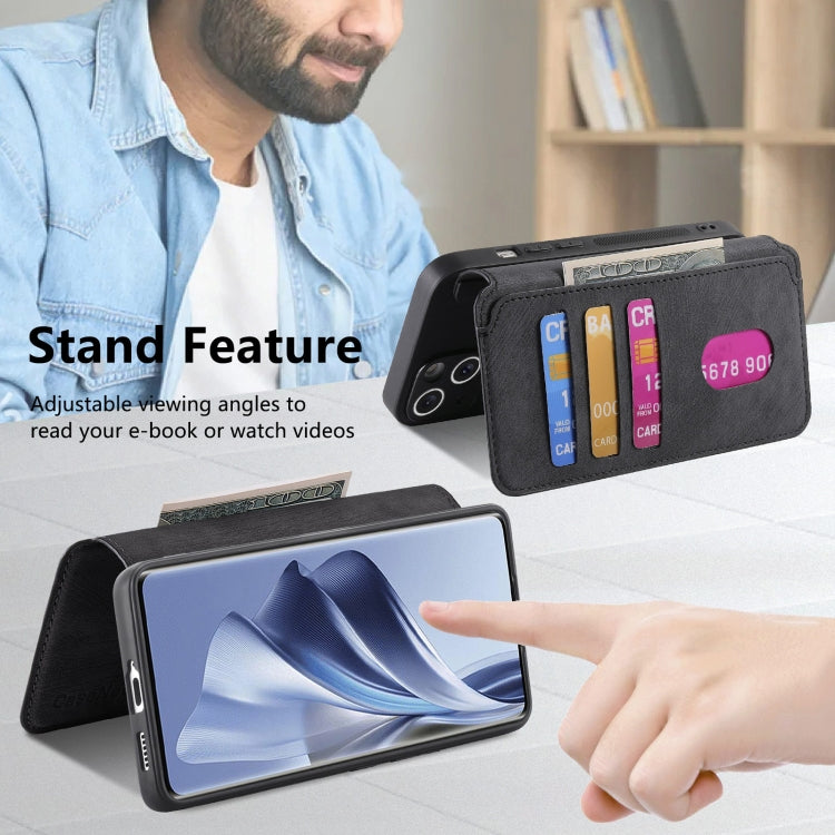 For OPPO Reno10 5G Global CaseNeo MagSafe RFID Anti-theft Retro Leather Phone Case