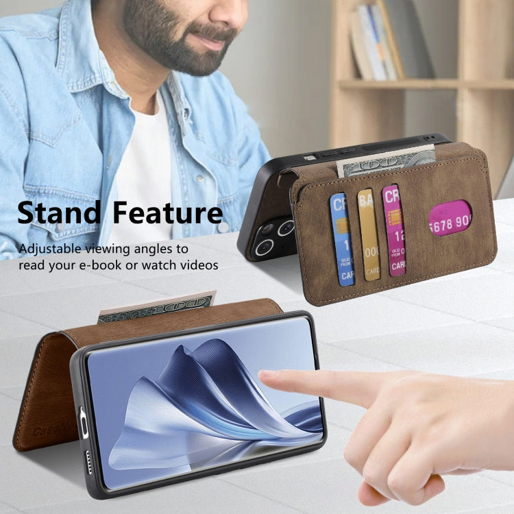 For OPPO Reno10 5G Global CaseNeo MagSafe RFID Anti-theft Retro Leather Phone Case