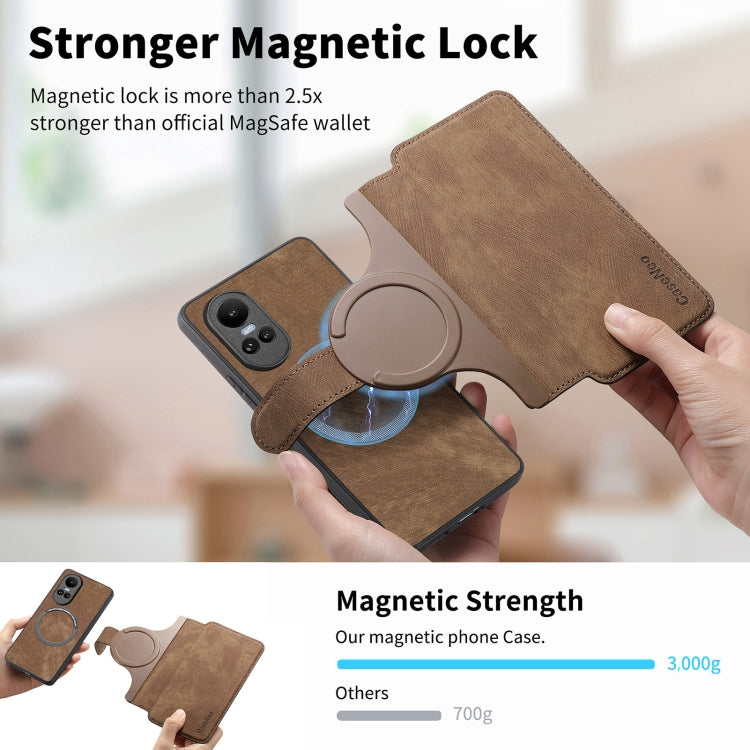 For OPPO Reno10 5G Global CaseNeo MagSafe RFID Anti-theft Retro Leather Phone Case