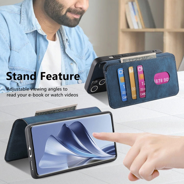 For OPPO Reno10 5G Global CaseNeo MagSafe RFID Anti-theft Retro Leather Phone Case