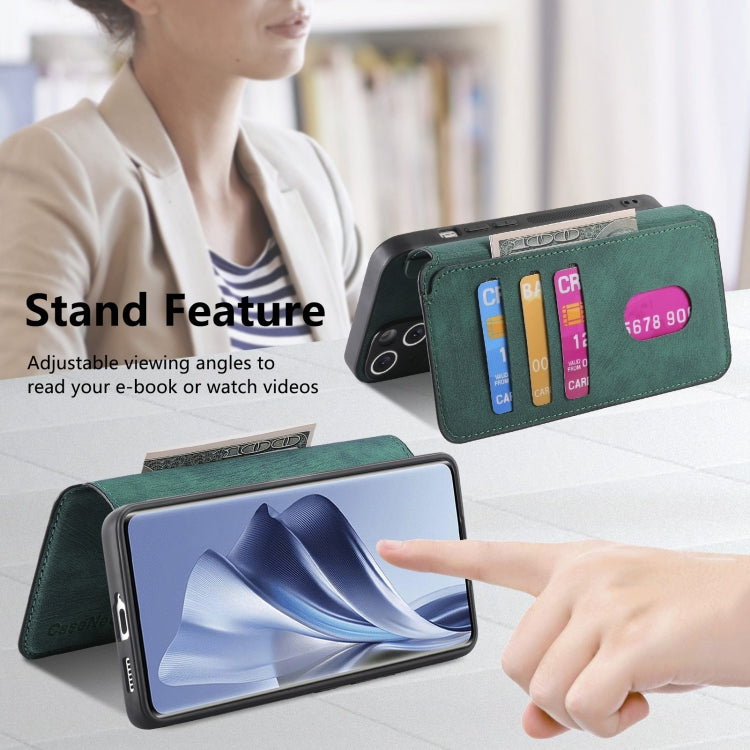 For OPPO Reno10 5G Global CaseNeo MagSafe RFID Anti-theft Retro Leather Phone Case