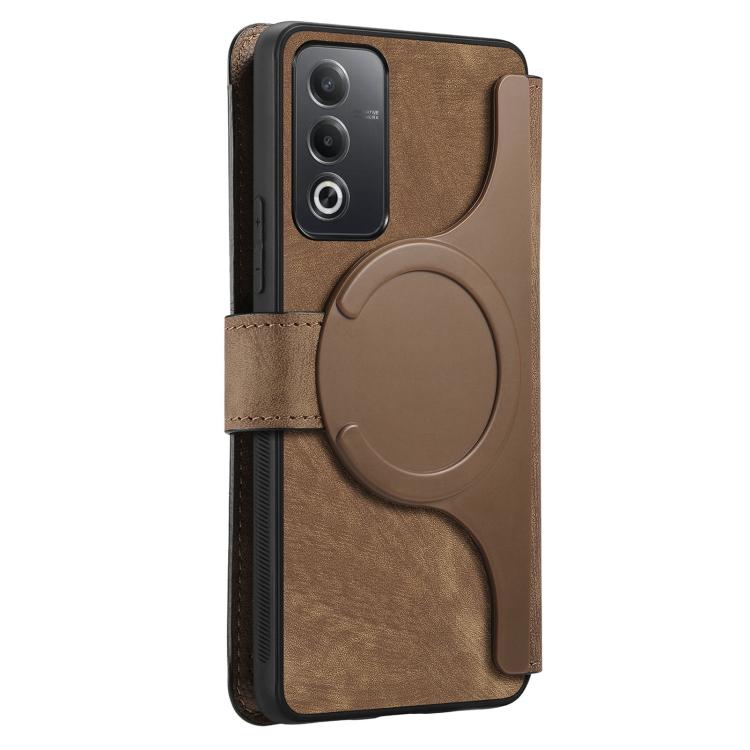 For OPPO A3 Pro Global CaseNeo MagSafe RFID Anti-theft Retro Leather Phone Case