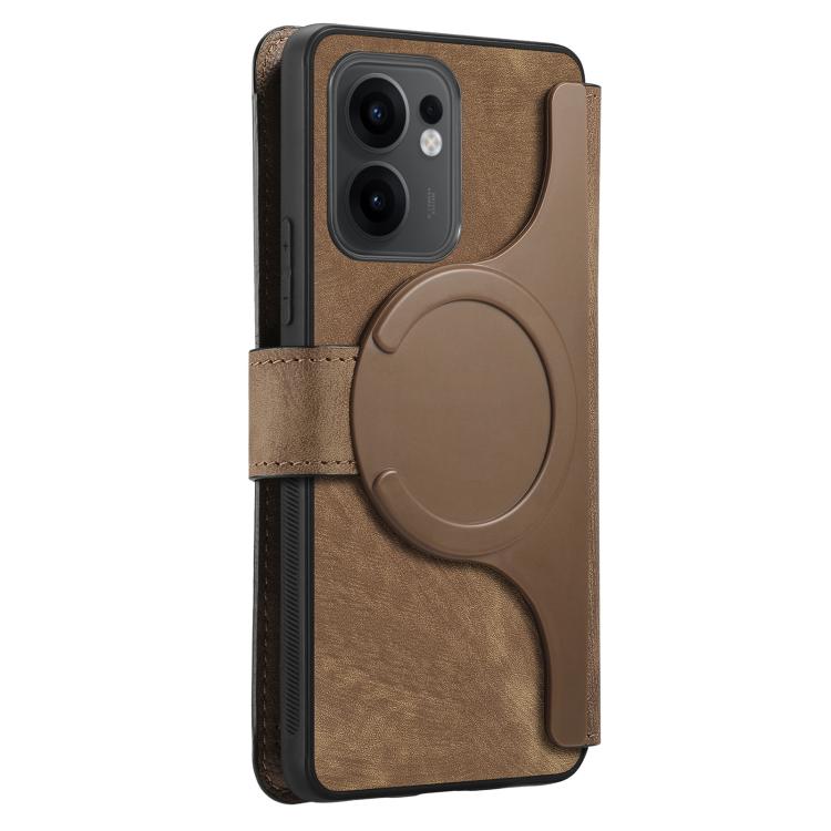 For OPPO Reno13 F 4G / 5G CaseNeo MagSafe RFID Anti-theft Retro Leather Phone Case