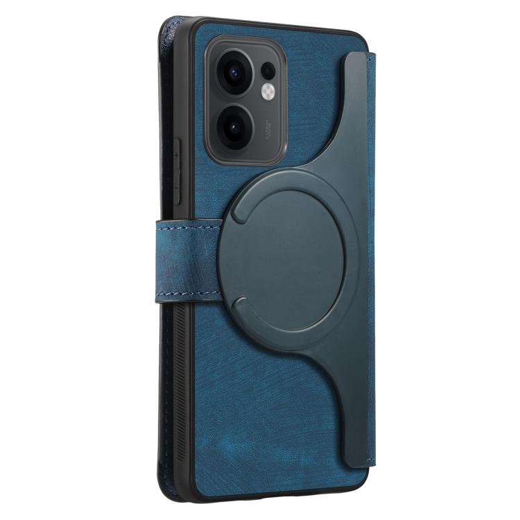 For OPPO Reno13 F 4G / 5G CaseNeo MagSafe RFID Anti-theft Retro Leather Phone Case