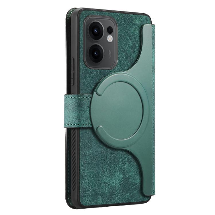 For OPPO Reno13 F 4G / 5G CaseNeo MagSafe RFID Anti-theft Retro Leather Phone Case