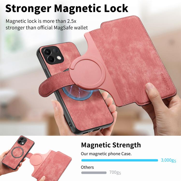 For OPPO K12s / K13x / K13 CaseNeo MagSafe RFID Anti-theft Retro Leather Phone Case