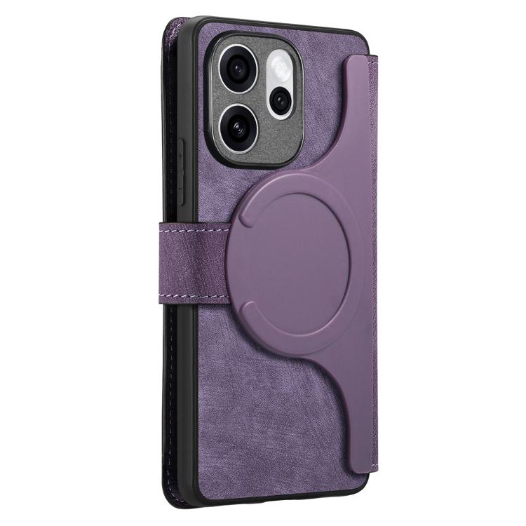 For OPPO Reno15 F 5G CaseNeo MagSafe RFID Anti-theft Retro Leather Phone Case