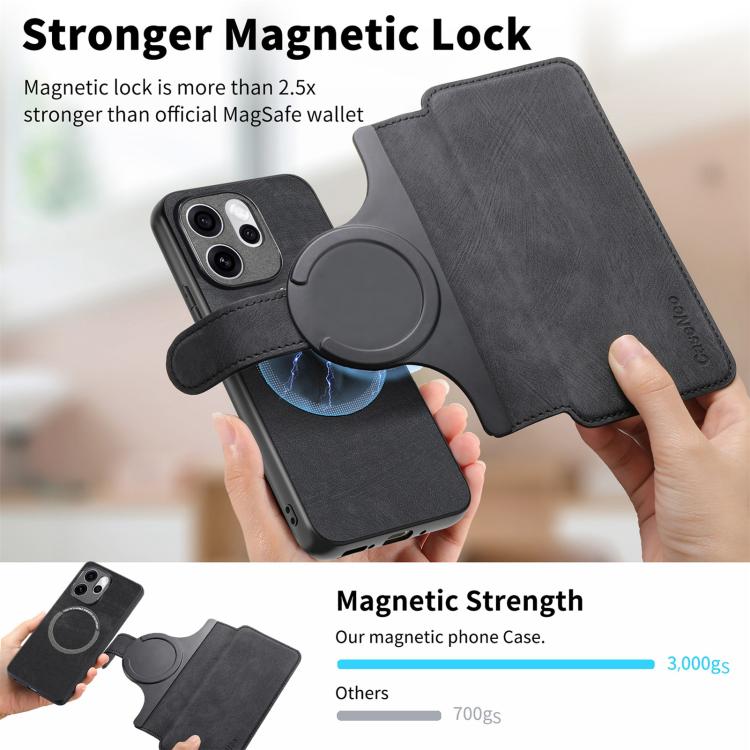 For OPPO Reno15 Pro Max 5G Global CaseNeo MagSafe RFID Anti-theft Retro Leather Phone Case