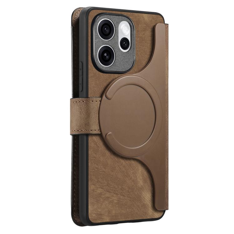For OPPO Reno15 Pro Max 5G Global CaseNeo MagSafe RFID Anti-theft Retro Leather Phone Case