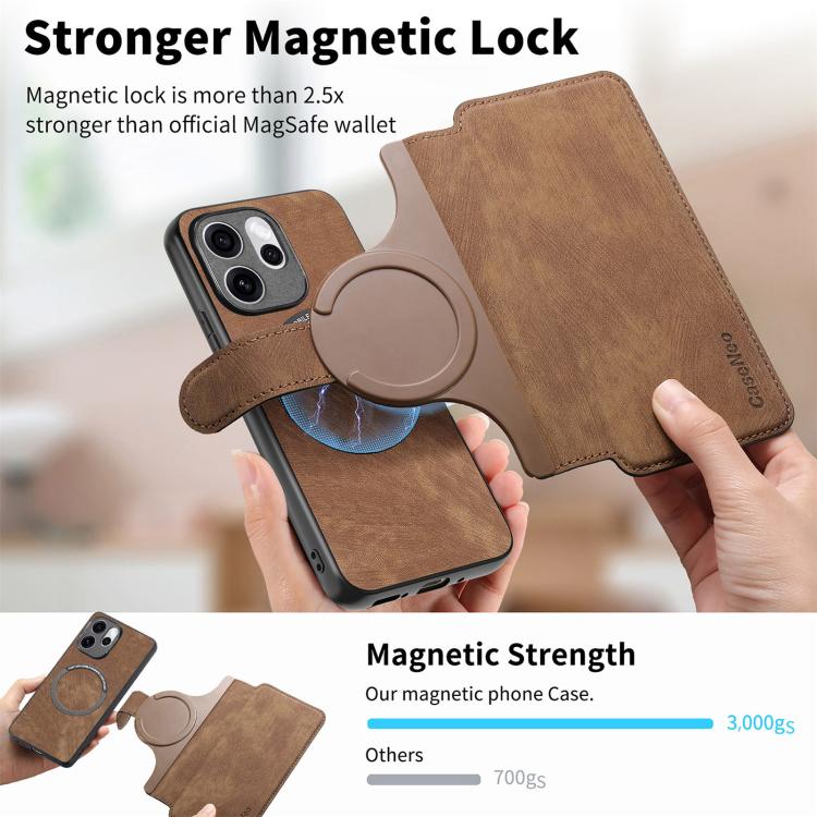 For OPPO Reno15 Pro Max 5G Global CaseNeo MagSafe RFID Anti-theft Retro Leather Phone Case