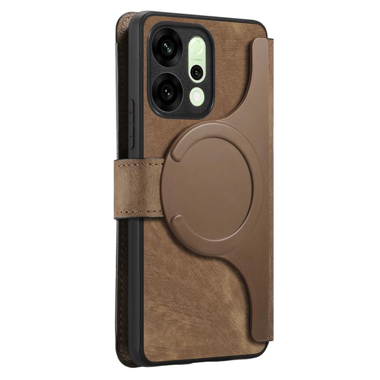 For OPPO Reno14 Global CaseNeo MagSafe RFID Anti-theft Retro Leather Phone Case