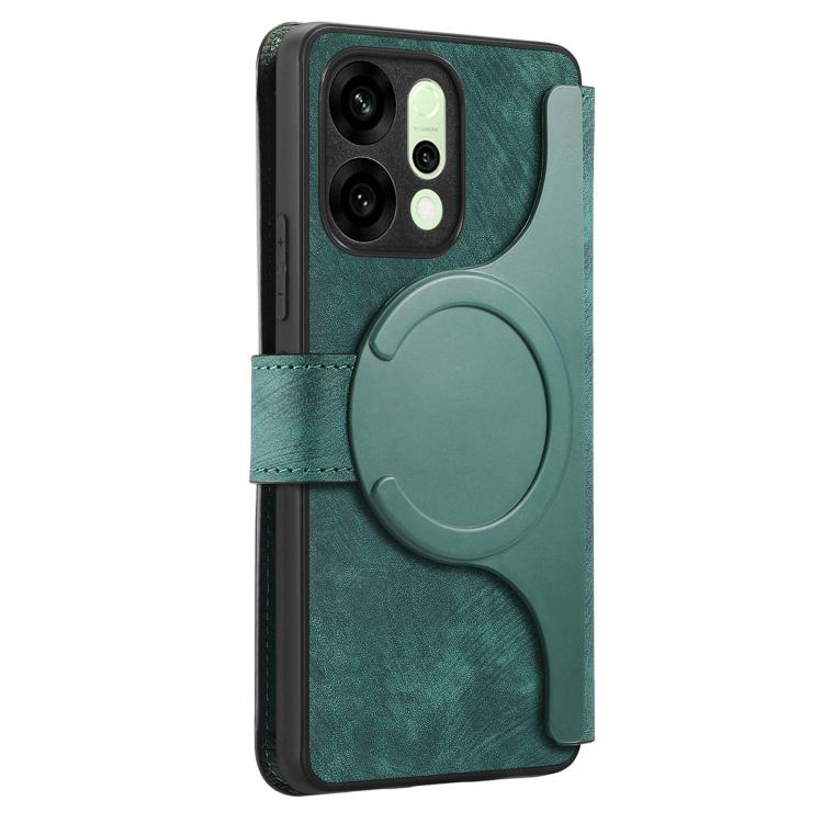 For OPPO Reno14 Global CaseNeo MagSafe RFID Anti-theft Retro Leather Phone Case