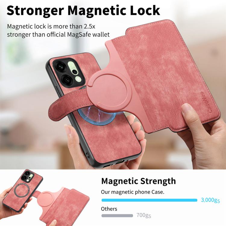 For OPPO Reno14 Global CaseNeo MagSafe RFID Anti-theft Retro Leather Phone Case