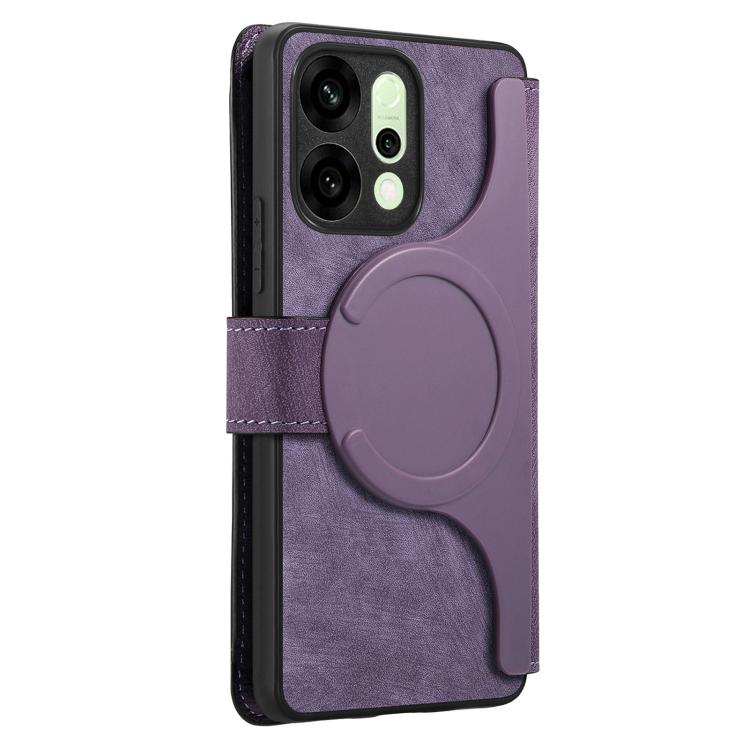 For OPPO Reno14 Global CaseNeo MagSafe RFID Anti-theft Retro Leather Phone Case