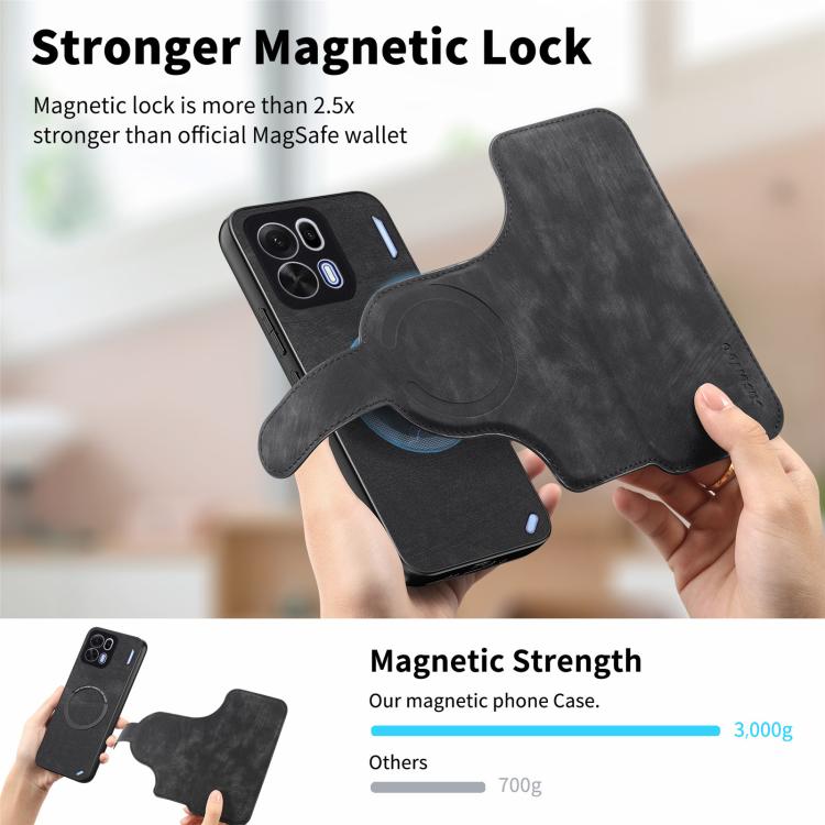 For OPPO K15 Pro 5G CaseNeo MagSafe RFID Anti-theft Retro Leather Phone Case