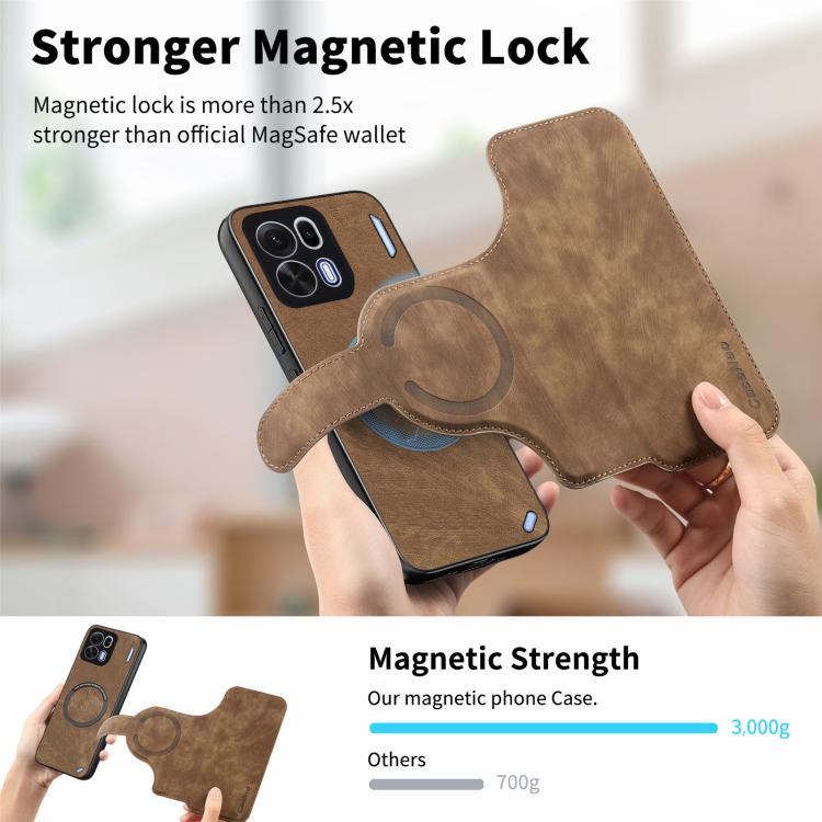 For OPPO K15 Pro 5G CaseNeo MagSafe RFID Anti-theft Retro Leather Phone Case
