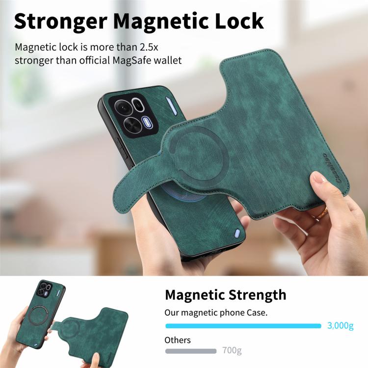 For OPPO K15 Pro+ CaseNeo MagSafe RFID Anti-theft Retro Leather Phone Case