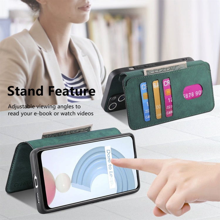 For Realme C21Y CaseNeo MagSafe RFID Anti-theft Retro Leather Phone Case