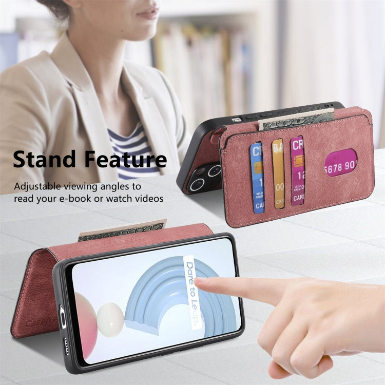 For Realme C21Y CaseNeo MagSafe RFID Anti-theft Retro Leather Phone Case