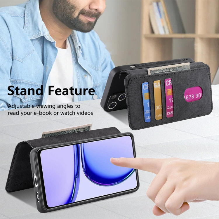For Realme C53 CaseNeo MagSafe RFID Anti-theft Retro Leather Phone Case