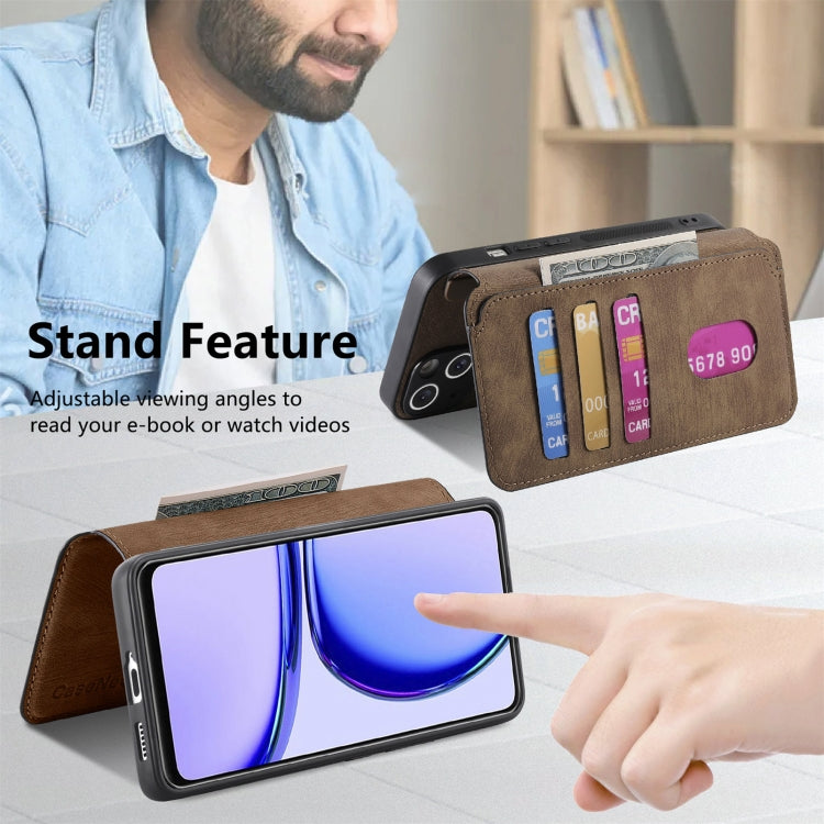 For Realme C53 CaseNeo MagSafe RFID Anti-theft Retro Leather Phone Case