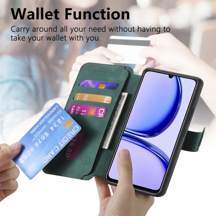 For Realme C53 CaseNeo MagSafe RFID Anti-theft Retro Leather Phone Case