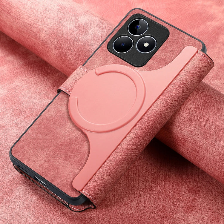 For Realme C53 CaseNeo MagSafe RFID Anti-theft Retro Leather Phone Case