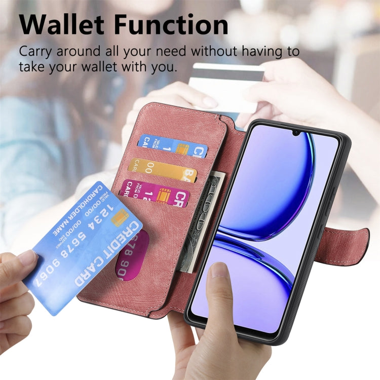 For Realme C53 CaseNeo MagSafe RFID Anti-theft Retro Leather Phone Case