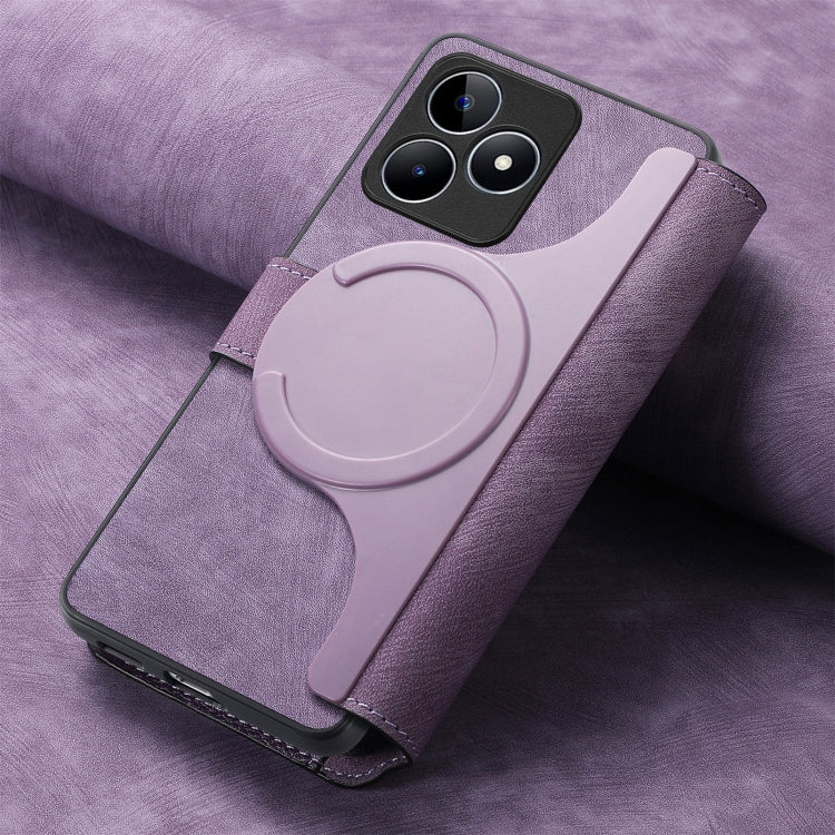 For Realme C53 CaseNeo MagSafe RFID Anti-theft Retro Leather Phone Case