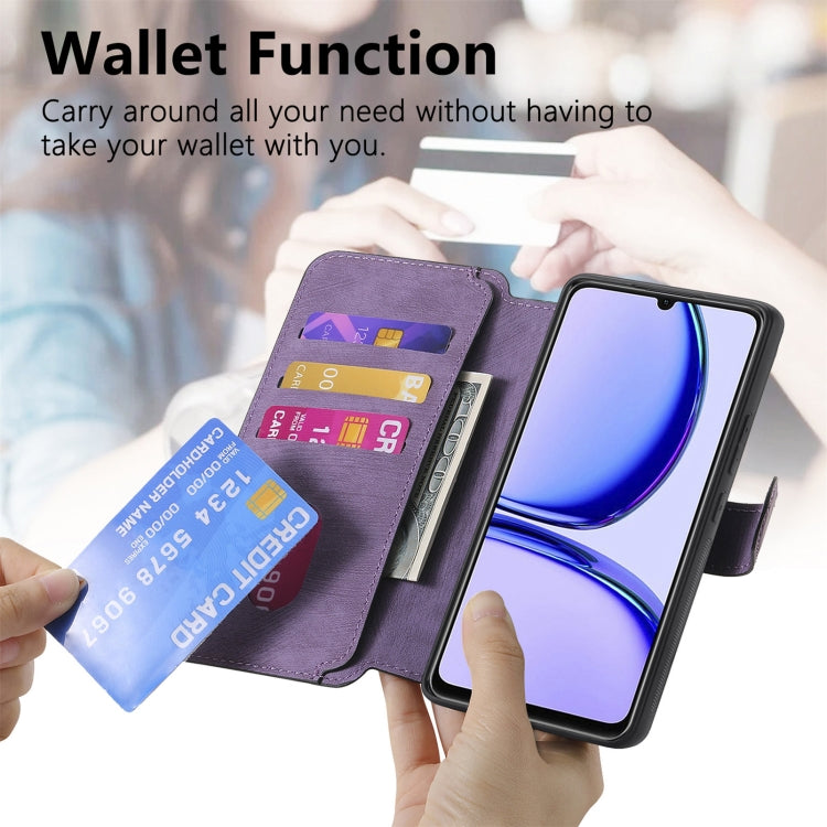 For Realme C53 CaseNeo MagSafe RFID Anti-theft Retro Leather Phone Case