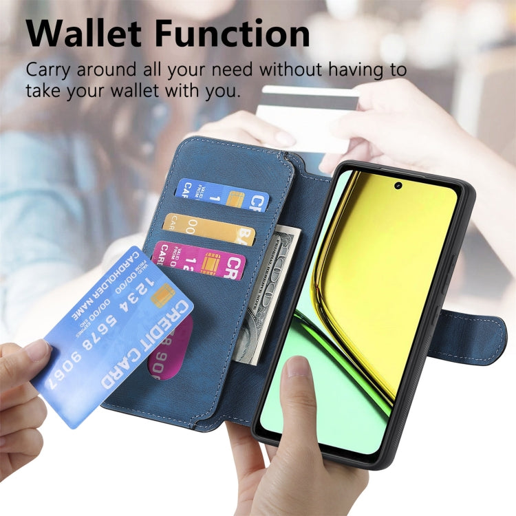 For Realme C67 4G CaseNeo MagSafe RFID Anti-theft Retro Leather Phone Case