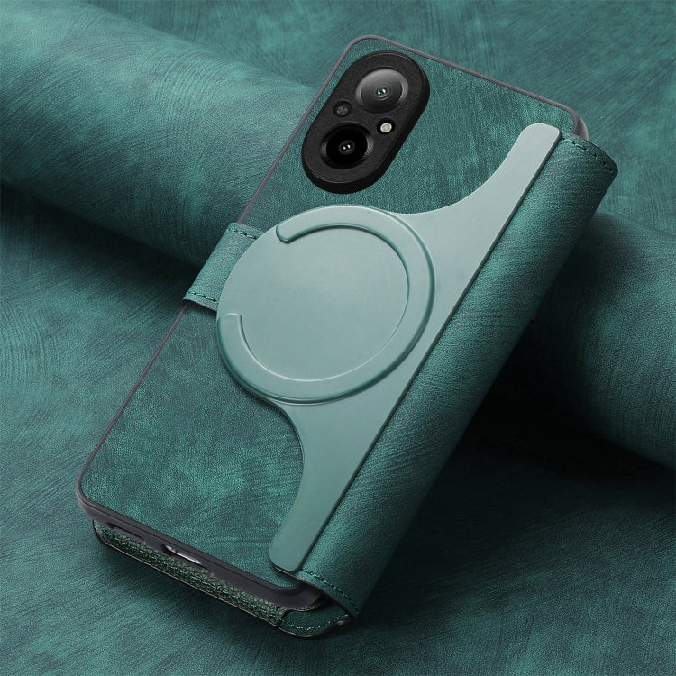 For Realme C67 4G CaseNeo MagSafe RFID Anti-theft Retro Leather Phone Case