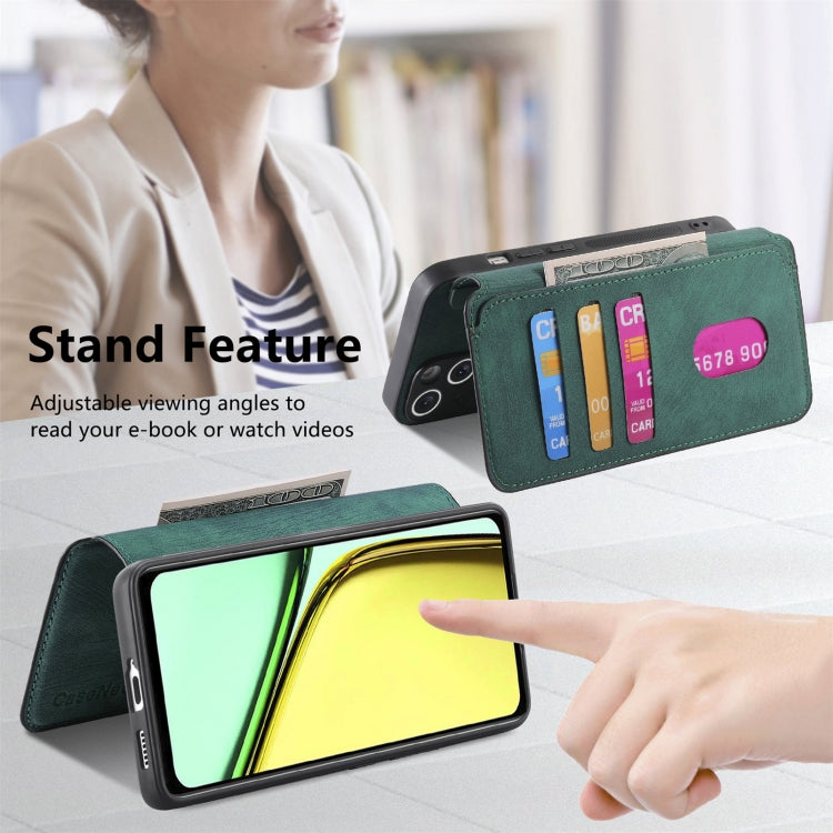 For Realme C67 4G CaseNeo MagSafe RFID Anti-theft Retro Leather Phone Case