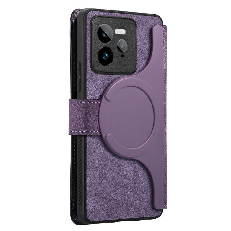 For Realme GT7 Pro CaseNeo MagSafe RFID Anti-theft Retro Leather Phone Case