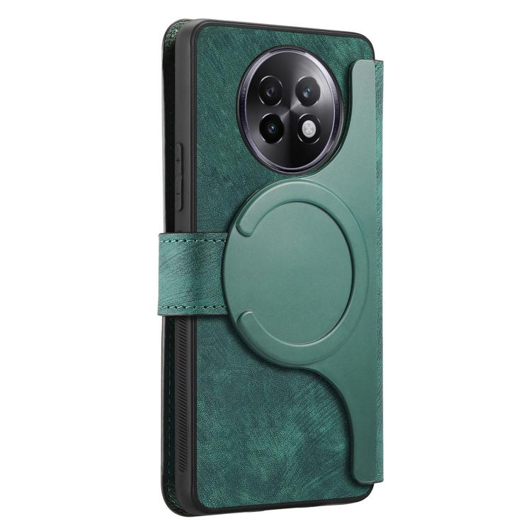 For Realme 13+ 5G Global CaseNeo MagSafe RFID Anti-theft Retro Leather Phone Case