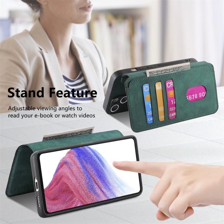 For Realme 14 Pro+ CaseNeo MagSafe RFID Anti-theft Retro Leather Phone Case