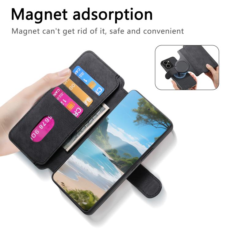 For Realme 14 CaseNeo MagSafe RFID Anti-theft Retro Leather Phone Case