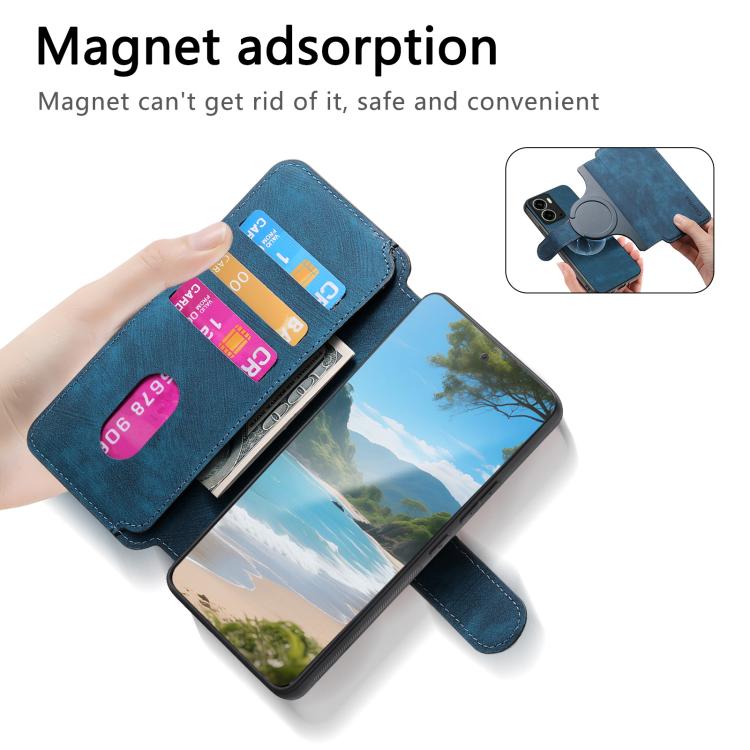 For Realme 14 CaseNeo MagSafe RFID Anti-theft Retro Leather Phone Case