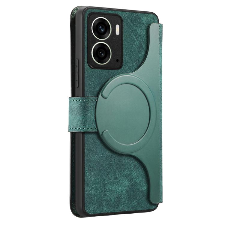 For Realme 14 CaseNeo MagSafe RFID Anti-theft Retro Leather Phone Case