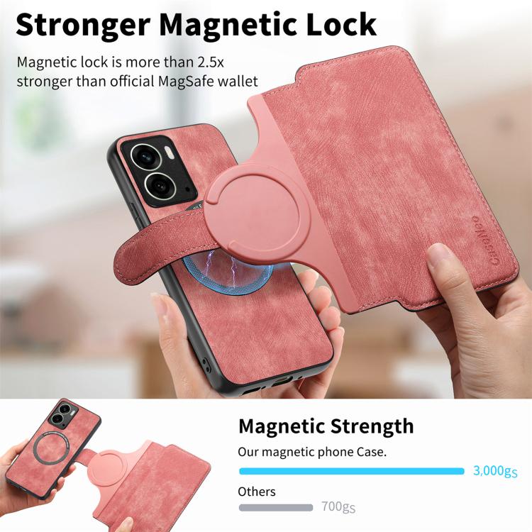 For Realme 14 CaseNeo MagSafe RFID Anti-theft Retro Leather Phone Case